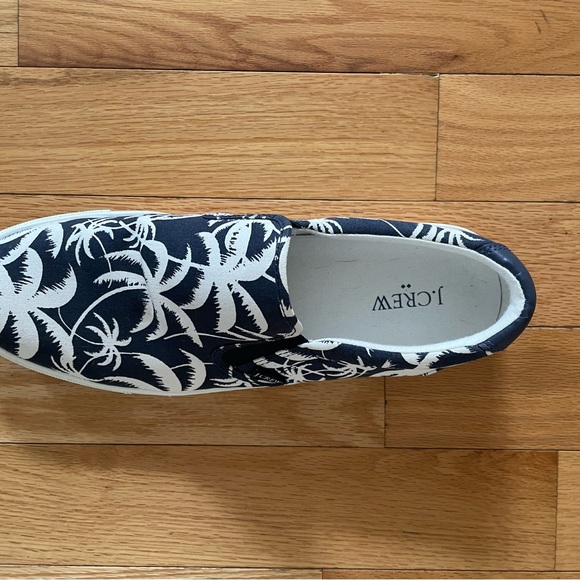 J. Crew Palm Tree Slip-On Shoes - Navy and White - Picture 4 of 5